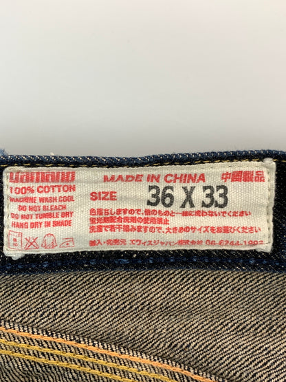 【中古品】【メンズ】 EVISU YAMAME エヴィス ヤマネ パンダロゴ DENIM PANT デニム パンツ ボトムス ジーパン 156-260822-hu-32-min サイズ：36×33 カラー：インディゴ 万代Net店