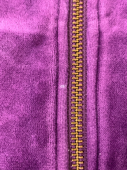 【中古品】【メンズ】 ADIDAS アディダス ベロア トラックジャケット JD1036 万国旗 メンズ トップス ジャージ 長袖 146-260820-em-17-min サイズ：M カラー：パープル/ライトオレンジ 万代Net店