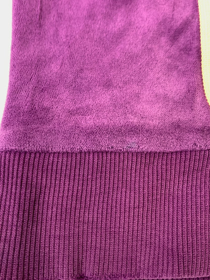 【中古品】【メンズ】 ADIDAS アディダス ベロア トラックジャケット JD1036 万国旗 メンズ トップス ジャージ 長袖 146-260820-em-17-min サイズ：M カラー：パープル/ライトオレンジ 万代Net店