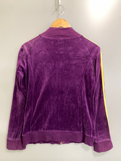 【中古品】【メンズ】 ADIDAS アディダス ベロア トラックジャケット JD1036 万国旗 メンズ トップス ジャージ 長袖 146-260820-em-17-min サイズ：M カラー：パープル/ライトオレンジ 万代Net店
