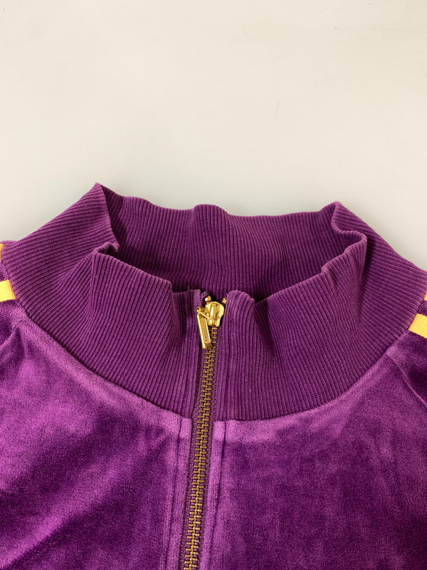 【中古品】【メンズ】 ADIDAS アディダス ベロア トラックジャケット JD1036 万国旗 メンズ トップス ジャージ 長袖 146-260820-em-17-min サイズ：M カラー：パープル/ライトオレンジ 万代Net店
