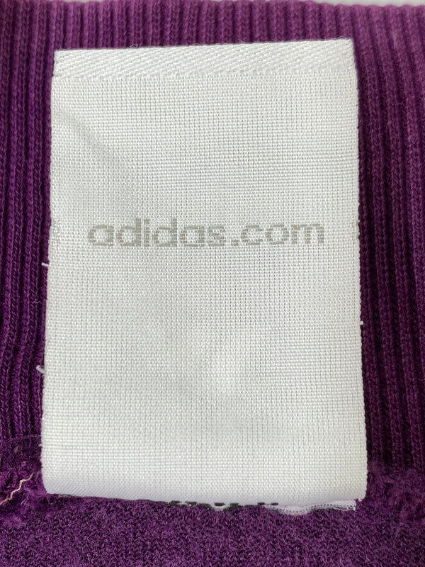 【中古品】【メンズ】 ADIDAS アディダス ベロア トラックジャケット JD1036 万国旗 メンズ トップス ジャージ 長袖 146-260820-em-17-min サイズ：M カラー：パープル/ライトオレンジ 万代Net店