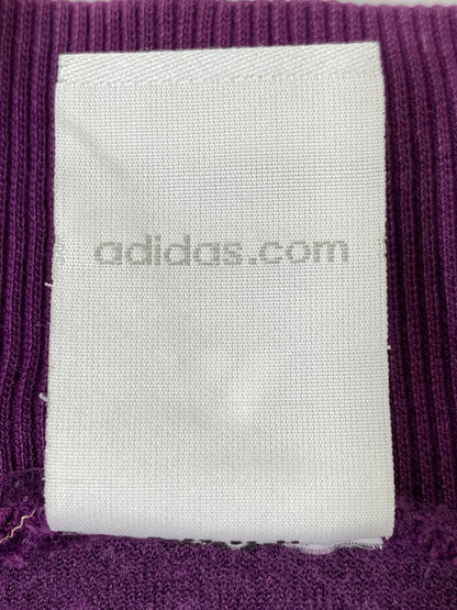 【中古品】【メンズ】 ADIDAS アディダス ベロア トラックジャケット JD1036 万国旗 メンズ トップス ジャージ 長袖 146-260820-em-17-min サイズ：M カラー：パープル/ライトオレンジ 万代Net店