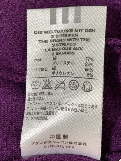 【中古品】【メンズ】 ADIDAS アディダス ベロア トラックジャケット JD1036 万国旗 メンズ トップス ジャージ 長袖 146-260820-em-17-min サイズ：M カラー：パープル/ライトオレンジ 万代Net店