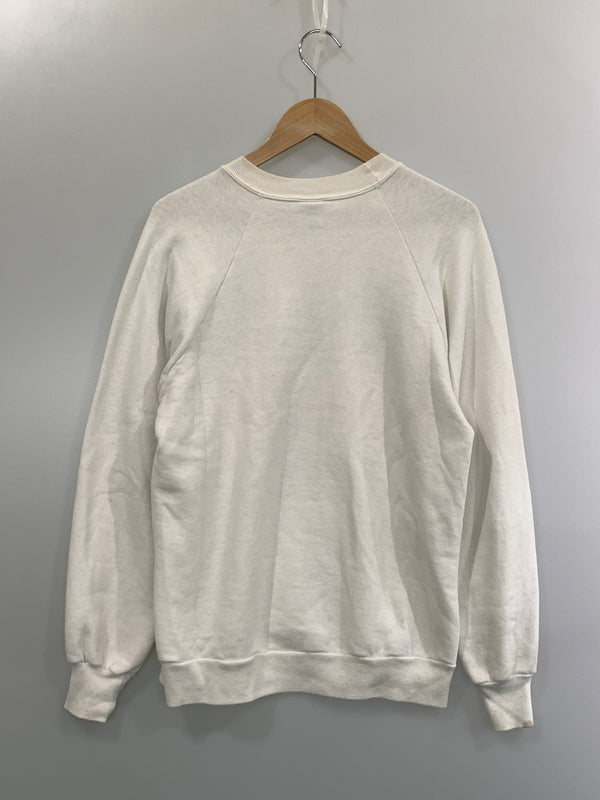 【現状渡し品】【メンズ】 DISNEY ディズニー 80S MINNIE LS SWEAT SHIRT 80年代 ミニー ロングスリーブ スウェット シャツ トレーナー 長袖 146-260822-hu-23-min サイズ：M カラー：ホワイト 万代Net店