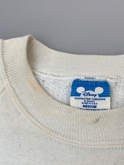 【現状渡し品】【メンズ】 DISNEY ディズニー 80S MINNIE LS SWEAT SHIRT 80年代 ミニー ロングスリーブ スウェット シャツ トレーナー 長袖 146-260822-hu-23-min サイズ：M カラー：ホワイト 万代Net店