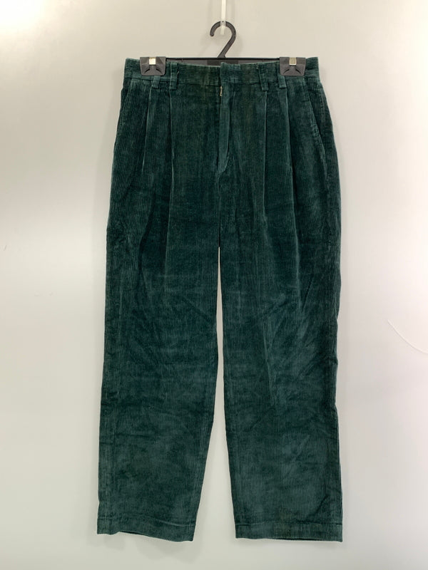 【中古品】【メンズ】 EDDIE BAUER エディー バウアー 80'S コーデュロイパンツ 80年代 ヴィンテージ ボトムス 157-260822-hu-33-min サイズ：32×30 カラー：グリーン 万代Net店