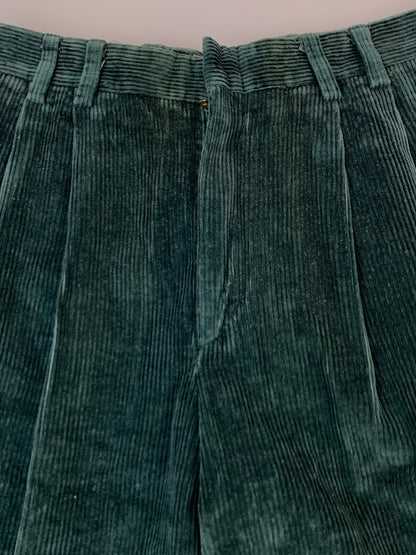 【中古品】【メンズ】 EDDIE BAUER エディー バウアー 80'S コーデュロイパンツ 80年代 ヴィンテージ ボトムス 157-260822-hu-33-min サイズ：32×30 カラー：グリーン 万代Net店
