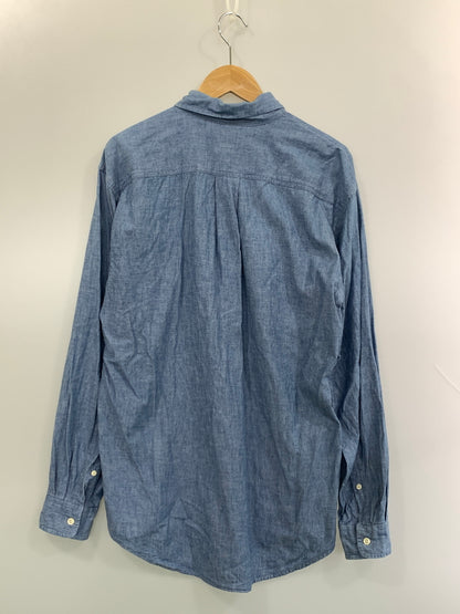 【中古品】【メンズ】 J.CREW ジェイクルー 90'S シャンブレーシャツ 90年代 ロングスリーブ 長袖 シャツ ヴィンテージ 146-260822-hu-24-min サイズ：M カラー：ブルー 万代Net店
