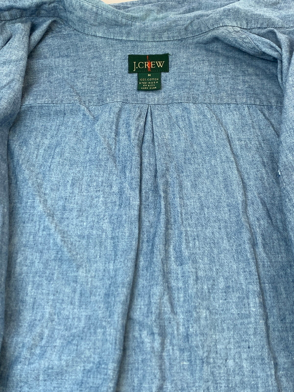 【中古品】【メンズ】 J.CREW ジェイクルー 90'S シャンブレーシャツ 90年代 ロングスリーブ 長袖 シャツ ヴィンテージ 146-260822-hu-24-min サイズ：M カラー：ブルー 万代Net店