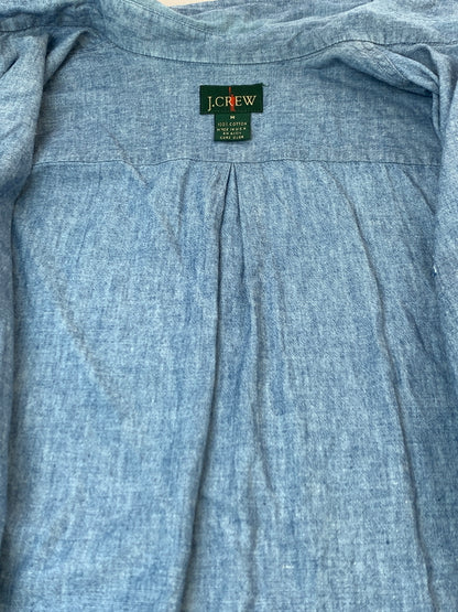 【中古品】【メンズ】 J.CREW ジェイクルー 90'S シャンブレーシャツ 90年代 ロングスリーブ 長袖 シャツ ヴィンテージ 146-260822-hu-24-min サイズ：M カラー：ブルー 万代Net店