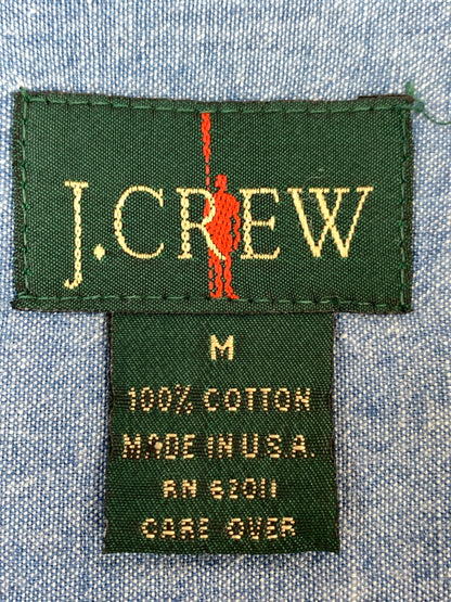 【中古品】【メンズ】 J.CREW ジェイクルー 90'S シャンブレーシャツ 90年代 ロングスリーブ 長袖 シャツ ヴィンテージ 146-260822-hu-24-min サイズ：M カラー：ブルー 万代Net店