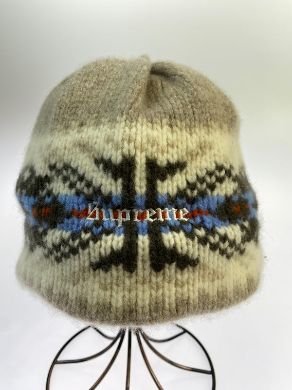 【中古品】【メンズ】 SUPREME シュプリーム TASSEL BEANIE タッセル ビーニー ニット帽 帽子 185-260821-hu-35-min カラー：ベージュ/ホワイト 万代Net店