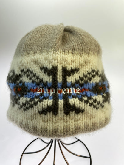 【中古品】【メンズ】 SUPREME シュプリーム TASSEL BEANIE タッセル ビーニー ニット帽 帽子 185-260821-hu-35-min カラー：ベージュ/ホワイト 万代Net店
