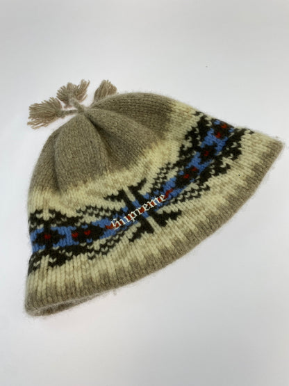 【中古品】【メンズ】 SUPREME シュプリーム TASSEL BEANIE タッセル ビーニー ニット帽 帽子 185-260821-hu-35-min カラー：ベージュ/ホワイト 万代Net店