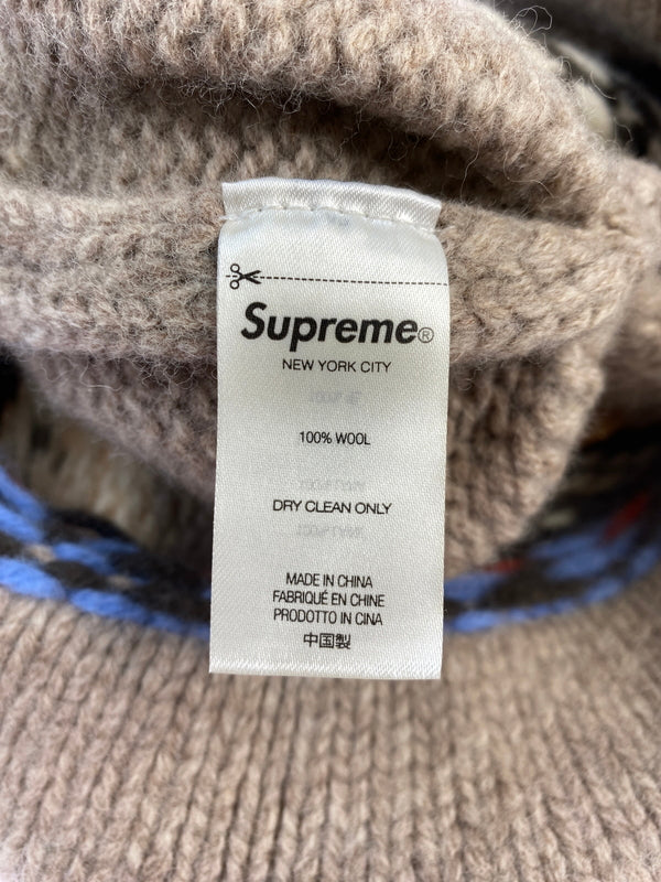 【中古品】【メンズ】 SUPREME シュプリーム TASSEL BEANIE タッセル ビーニー ニット帽 帽子 185-260821-hu-35-min カラー：ベージュ/ホワイト 万代Net店