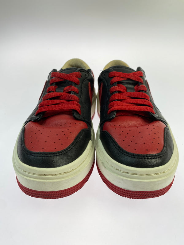 【中古品】【レディース】 NIKE ナイキ WOMEN'S AIR JORDAN 1 ELEVATE LOW BRED DQ1823-006 ウィメンズ エアジョーダン1 エレベート ロー ブレッド レディース スニーカー シューズ 靴 166-260820-em-27-min サイズ：23.5cm カラー：ブラック/レッド 万代Net店