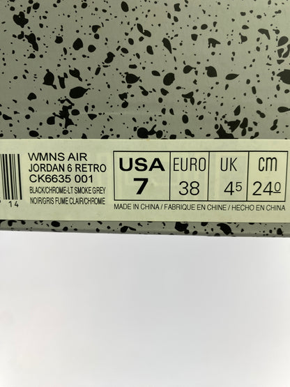【中古品】【レディース】 NIKE ナイキ WOMEN'S AIR JORDAN 6 CK6635-001 ウィメンズ エアジョーダン6 レディース スニーカー シューズ 靴 166-260820-em-29-min サイズ：24.0cm カラー：SMOKE GREY 万代Net店