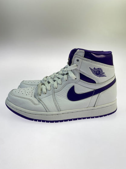 【中古品】【レディース】 NIKE ナイキ WOMEN'S AIR JORDAN 1 HIGH OG COURT PURPLE CD0461-151 ウィメンズ エアジョーダン1 ハイ OG コートパープル 166-260820-em-28-min サイズ：24.0cm カラー：WHITE/COURT PURPLE 万代Net店