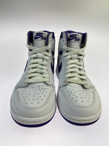 【中古品】【レディース】 NIKE ナイキ WOMEN'S AIR JORDAN 1 HIGH OG COURT PURPLE CD0461-151 ウィメンズ エアジョーダン1 ハイ OG コートパープル 166-260820-em-28-min サイズ：24.0cm カラー：WHITE/COURT PURPLE 万代Net店