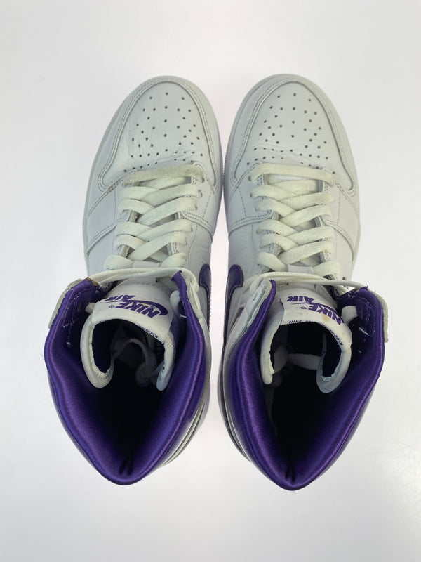 【中古品】【レディース】 NIKE ナイキ WOMEN'S AIR JORDAN 1 HIGH OG COURT PURPLE CD0461-151 ウィメンズ エアジョーダン1 ハイ OG コートパープル 166-260820-em-28-min サイズ：24.0cm カラー：WHITE/COURT PURPLE 万代Net店