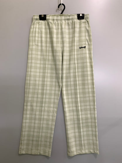 【中古品】【メンズ】 SCHOTT ショット PATTENED JERSEY TRACK PANTS 23SS パターン ジャージ トラックパンツ メンズ ボトムス 156-260820-em-03-min サイズ：XL カラー：ライトグリーン系 万代Net店
