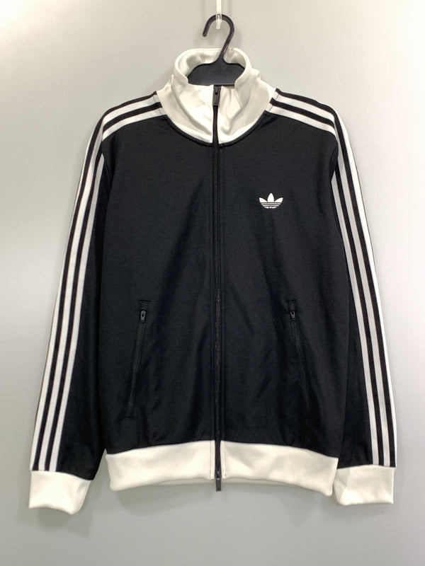 【中古品】【メンズ】 ADIDAS アディダス BLACK CLASIC TRACKTOP ブラック クラシック トラックトップ KE3527 ジャージ トップス 148-260822-hu-38-min サイズ：L カラー：ブラック/ホワイト 万代Net店
