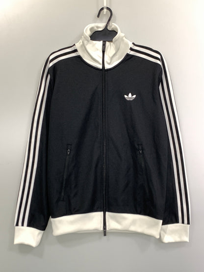 【中古品】【メンズ】 ADIDAS アディダス BLACK CLASIC TRACKTOP ブラック クラシック トラックトップ KE3527 ジャージ トップス 148-260822-hu-38-min サイズ：L カラー：ブラック/ホワイト 万代Net店