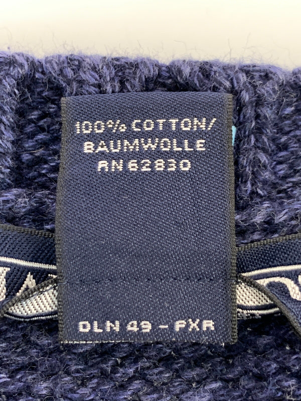 【中古品】【メンズ】 LAND'S END ランズエンド 星条旗ニット トップス セーター 146-260822-hu-37-min サイズ：L カラー：ネイビー 万代Net店