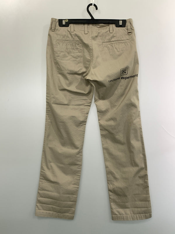 【中古品】【メンズ】 UNIFORM EXPERIMENT ユニフォームエクスペリメント LOGO WORK PANTS ロゴ ワーク パンツ UE-123066 ボトムス 153-260822-hu-36-min サイズ：2 カラー：ベージュ 万代Net店