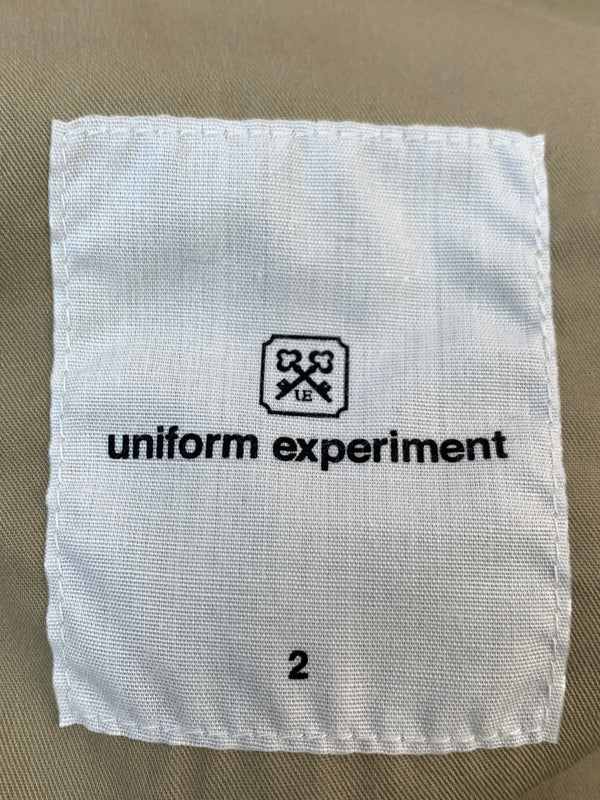 【中古品】【メンズ】 UNIFORM EXPERIMENT ユニフォームエクスペリメント LOGO WORK PANTS ロゴ ワーク パンツ UE-123066 ボトムス 153-260822-hu-36-min サイズ：2 カラー：ベージュ 万代Net店