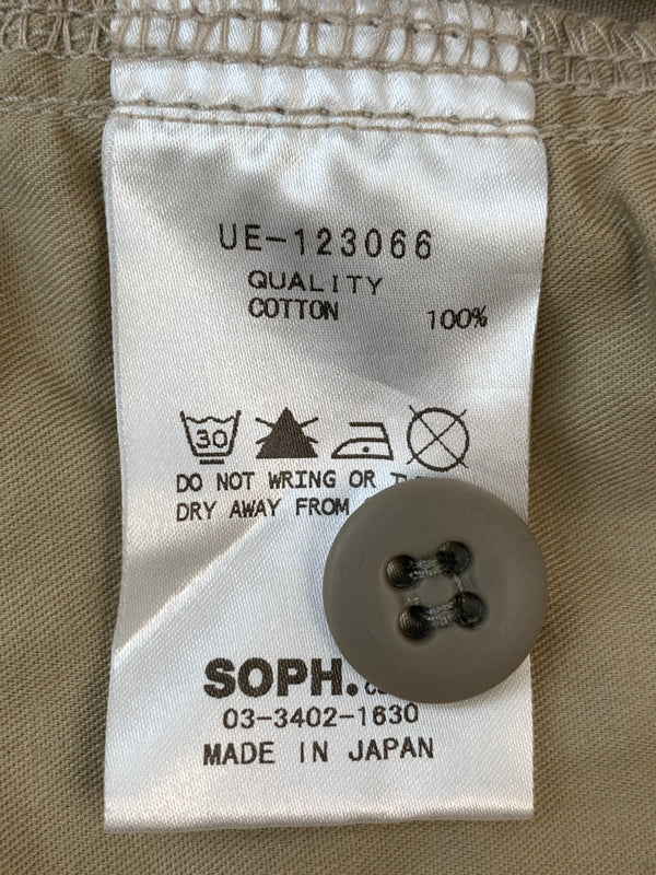 【中古品】【メンズ】 UNIFORM EXPERIMENT ユニフォームエクスペリメント LOGO WORK PANTS ロゴ ワーク パンツ UE-123066 ボトムス 153-260822-hu-36-min サイズ：2 カラー：ベージュ 万代Net店