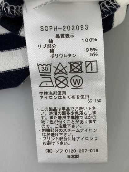 【中古品】【メンズ】 SOPHNET ソフネット AUTHENTIC SCORPION BORDER TEE SOPH-202083 オーセンティック スコーピオン ボーダー Tシャツ 半袖Tシャツ トップス 142-260821-yn-29-min サイズ：M カラー：ネイビー/ホワイト 万代Net店