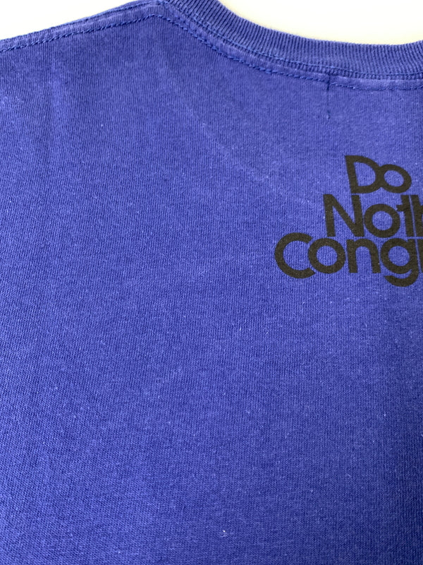 【中古品】【メンズ】 DO NOTHING CONGRESS ドゥー・ナッシング・コングレス LA BEAUTE EST DANS LARUE TEE メンズ 半袖 Tシャツ トップス 五月革命 142-260820-em-08-min カラー：ダークブルー 万代Net店