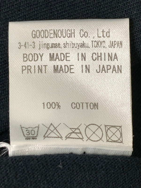 【中古品】【メンズ】 GOODENOUGH グッドイナフ DOWN ON THE CORNER TEE ショートスリーブTシャツ 半袖Tシャツ トップス 142-260821-yn-31-min サイズ：M カラー：ブラック 万代Net店