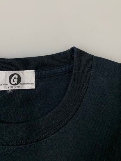 【中古品】【メンズ】 GOODENOUGH グッドイナフ DOWN ON THE CORNER TEE ショートスリーブTシャツ 半袖Tシャツ トップス 142-260821-yn-31-min サイズ：M カラー：ブラック 万代Net店