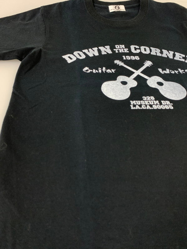 【中古品】【メンズ】 GOODENOUGH グッドイナフ DOWN ON THE CORNER TEE ショートスリーブTシャツ 半袖Tシャツ トップス 142-260821-yn-31-min サイズ：M カラー：ブラック 万代Net店