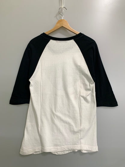 【中古品】【メンズ】 UNDERCOVER アンダーカバー ROSE RAGLAN TEE 7S285-CS14 ローズ ラグラン Tシャツ メンズ トップス 薔薇 140-260820-em-05-min サイズ：2 カラー：ブラック/ホワイト 万代Net店