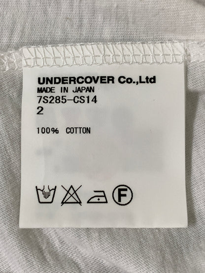 【中古品】【メンズ】 UNDERCOVER アンダーカバー ROSE RAGLAN TEE 7S285-CS14 ローズ ラグラン Tシャツ メンズ トップス 薔薇 140-260820-em-05-min サイズ：2 カラー：ブラック/ホワイト 万代Net店