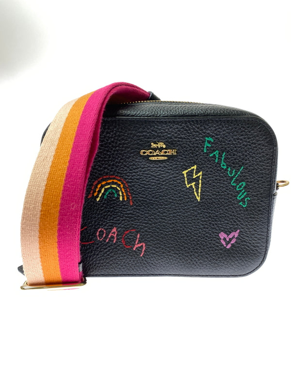 【中古品】【メンズ】 COACH コーチ MINI CAMERA BAG カメラバッグ カバン 180-260821-hu-40-min カラー：ブラック 万代Net店