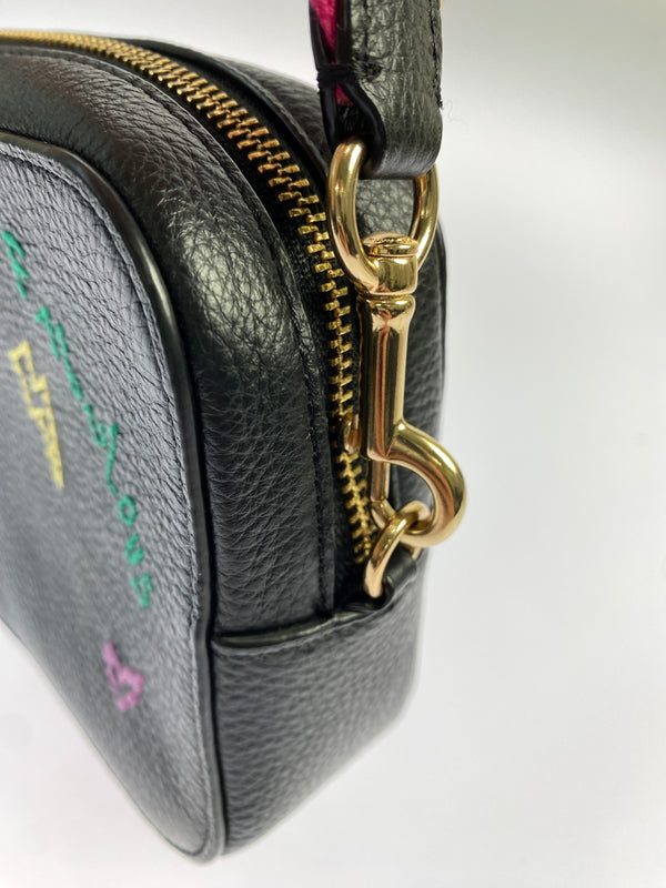 【中古品】【メンズ】 COACH コーチ MINI CAMERA BAG カメラバッグ カバン 180-260821-hu-40-min カラー：ブラック 万代Net店