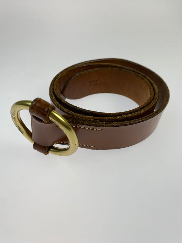 【中古品】【メンズ】 J&M DAVIDSON ジェイアンドエムデヴィッドソン LEATHER VELT レザー ベルト 革 アクセサリー 小物 205-260821-hu-15-min カラー：ブラウン 万代Net店