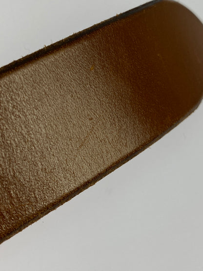 【中古品】【メンズ】 J&M DAVIDSON ジェイアンドエムデヴィッドソン LEATHER VELT レザー ベルト 革 アクセサリー 小物 205-260821-hu-15-min カラー：ブラウン 万代Net店