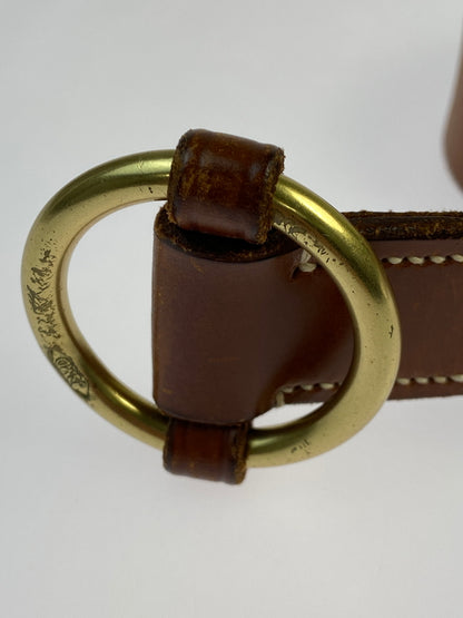 【中古品】【メンズ】 J&M DAVIDSON ジェイアンドエムデヴィッドソン LEATHER VELT レザー ベルト 革 アクセサリー 小物 205-260821-hu-15-min カラー：ブラウン 万代Net店