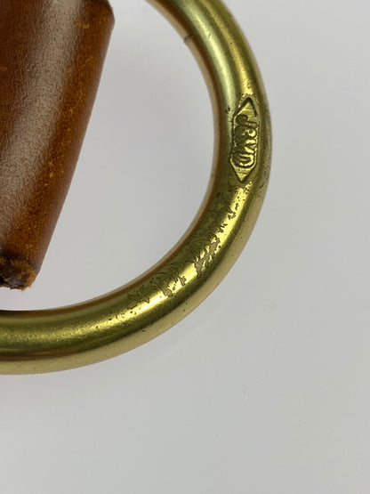 【中古品】【メンズ】 J&M DAVIDSON ジェイアンドエムデヴィッドソン LEATHER VELT レザー ベルト 革 アクセサリー 小物 205-260821-hu-15-min カラー：ブラウン 万代Net店