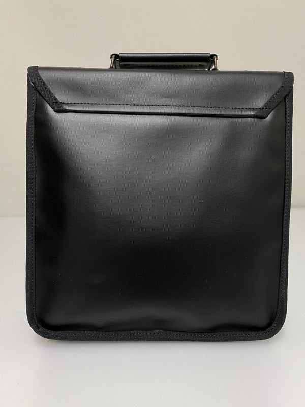 【中古美品】【メンズ/レディース】 KENTO HASHIGUCHI ケント ハシグチ オールデンミニ ショルダーバッグ カバン 鞄 学生カバン風 スクエア型 188-260830-em-17-min カラー：ブラック 万代Net店