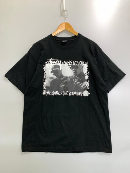 【中古品】【メンズ】 STUSSY ステューシー × GANGSTSRR ギャングスター Tシャツ 半袖 メンズ トップス 142-260820-em-11-min サイズ：L カラー：ブラック 万代Net店