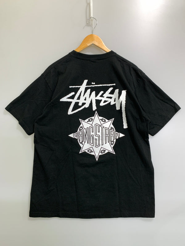 【中古品】【メンズ】 STUSSY ステューシー × GANGSTSRR ギャングスター Tシャツ 半袖 メンズ トップス 142-260820-em-11-min サイズ：L カラー：ブラック 万代Net店