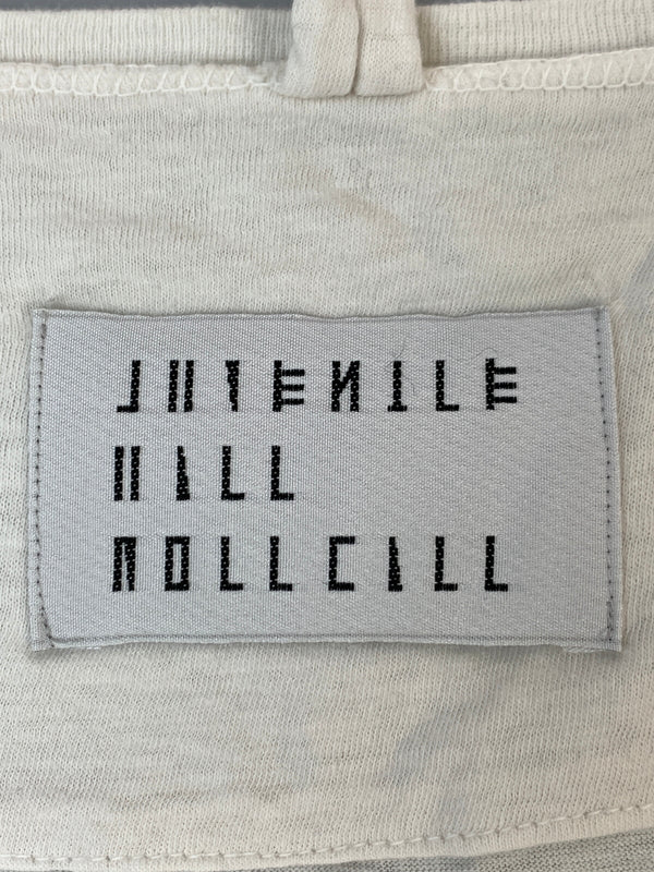 【中古品】【メンズ】 JUVENILE HALL ROLLCALL ジュヴェナイル ホール ロールコール PRINT TEE プリント ティー Tシャツ 半袖 ショートスリーブ 141-260822-hu-26-min サイズ：FITS ALL カラー：ホワイト 万代Net店