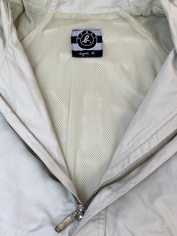 【中古品】【メンズ】 AGNES B. SPORT アニエスベー スポーツ アノラックジャケット 上着 ライト アウター 141-260822-hu-28-min サイズ：M カラー：ホワイト 万代Net店
